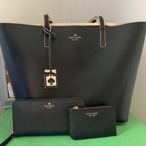 Kate Spade purse, wallet, and keyring mini wallet